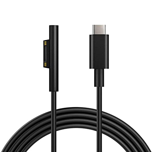 USB C 充電ケーブル 1.8m 15V / 3A 45W USB Type C PD充電器必要 マイクロソフト Surface Pro 10 / 7 / 6 / 5 / 4 / 3 / X Surface Go3 / 2 / 1 Surface Laptop 4 / 3 / 2 / 1 タブレット対応 送料無料