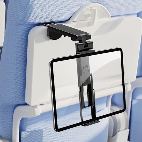 タブレットスタンド 360度回転可能 iPad用スタンド 飛行機 新幹線 旅行用 タブレットとスマホ兼用 軽量 角度調整可能 3つの関節 折り畳み式 縦横両対応 旅行フラットスタンドが必要であり 4 10.9インチ機器と互換性があり