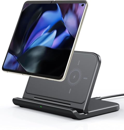 Pixel Fold / 9 Pro Fold Galaxy Z Fold ワイヤレス充電器 Pixel Fold / 9 Pro Fold Galaxy Z Fold 6 / 5 / 4 / 3対応 折り畳み式 充電スタンド (アダプタ別売り)