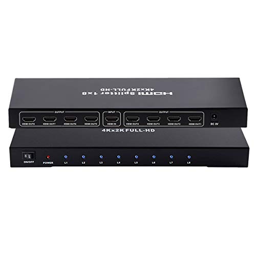 HDMI 分かち合う器 4Kx2K 30サイクル 1インプット 8最終生産物 3D 2160P HDMI1.4b HDCP 1.4 hdmi スプリッター 行列 セレクター 高品位テレビ / Blu-Ray ヴィデオディスク / なおなお書き2 / なおなお書き3 / なおなお書き4 / マイコン 相応う