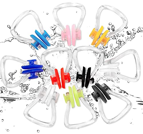 ノーズクリップ 水泳用 10pcs スイムグッズ PVCシリコン 鼻栓 鼻プロテクター トレーニング用 保護 カラフル スイミングノーズクリップ 子供 大人兼用 水泳初心者 送料無料 103,045円