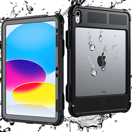 iPad 第11世代 ケース A16 (11インチ 2025モデル) iPad 第10世代 (10.9インチ 2022モデル)専用 防水 全面保護 耐衝撃 衝撃吸收 傷防止 防雪 防塵 360 頑丈 耐久性 分離型 雨の日 お風呂など適用 送料無料