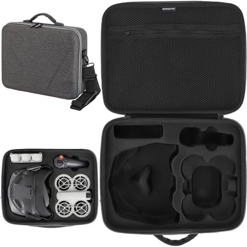 DJI Neo Motion Fly More 保護ケース 収納ボックス キャリーケース ショルダーハンドバッグ 3in1収納セット DJI Neo Goggles N3 RC Motion 3 耐衝撃防水設計 ショルダーバッグ付き｜LAVETT