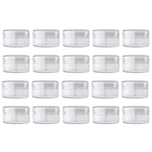 小分け丸ケース 10ml クリームケース アクセサリーケース プラスチックビーズ収納ケース 化粧品用小分け容器 ネイルパーツ収納ボックス 詰め替え容器 化粧品 クリーム 小物用収納ボックス クリア 20個セット 送料無料 103,045円