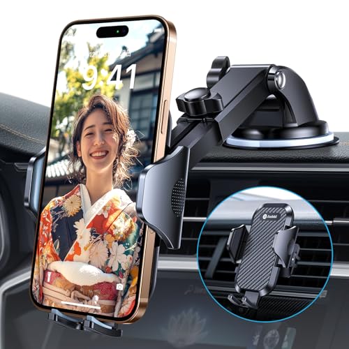 スマホホルダー 車 スマホスタンド 車 車載ホルダー 粘着ゲル吸盤＆送風口兼用 全車種対応 車 手帳型ケース対応 片手操作 携帯ホルダー 車 取付簡単 スマホ ホルダー 360度回転 伸縮アーム iPhone SE 16 15 14 13 12 Pro Max Xperia AQUOSなど全機種対応 ...