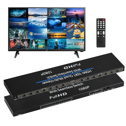 HDMI 画面 うつり変わり器 16x1 1080p HDMI画面取りわけるうつり変わり器 16インプット1最終生産物 画面うつり変わり器 hdmi 16画面 斉しく見せびらかす HDMI画面 うつり変わり器 マルチビューアー 売り場 ヴィデオディスク 映写機 競り合い機 など (遠隔操作付き添い人)