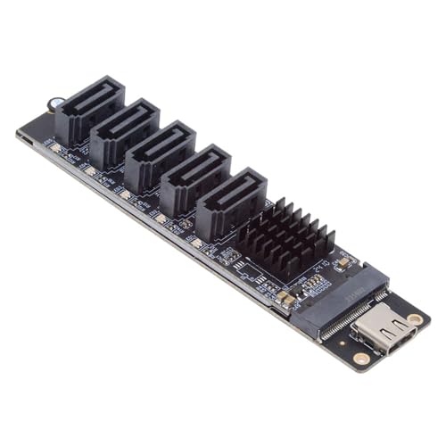 10Gbps USB-C 5ポート Type C - 6Gbps NGFF B+M キー SATA アダプター コンバーター PM ポート マルチプライヤー セレクター JMB575 JMS580 送料無料