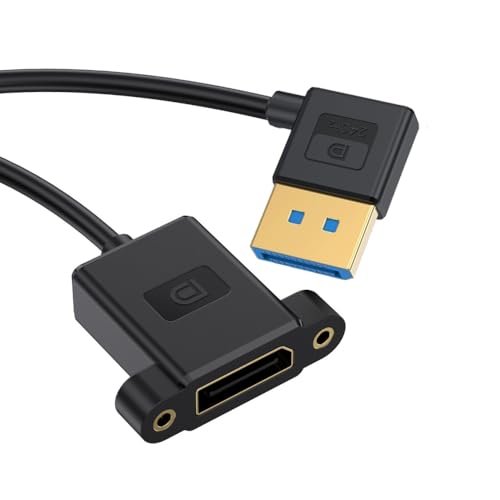DisplayPort 1.4 DP ケーブル 極細 直角 オス - メス 延長ケーブル 8K 60hz 4K 144hz デスクトップ ノートパソコン モニター グラフィック カード用 30cm 送料無料
