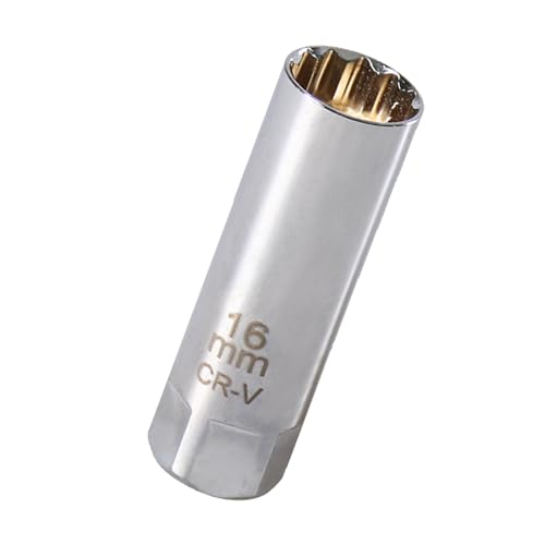 プラグレンチ スパークプラグレンチ ユニバーサルソケット12角 薄壁 差込角 3/8 (9.5mm) 輸入車等のプラグ交換用 (16mm) 送料無料