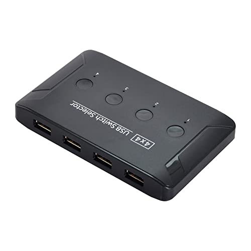 USB うつり変わり器 USB2.0 スイッチセレクター 鍵盤 二十日鼠 スキャナ 印刷人 4つのデバイスを分かち合うする 4界面パソコン