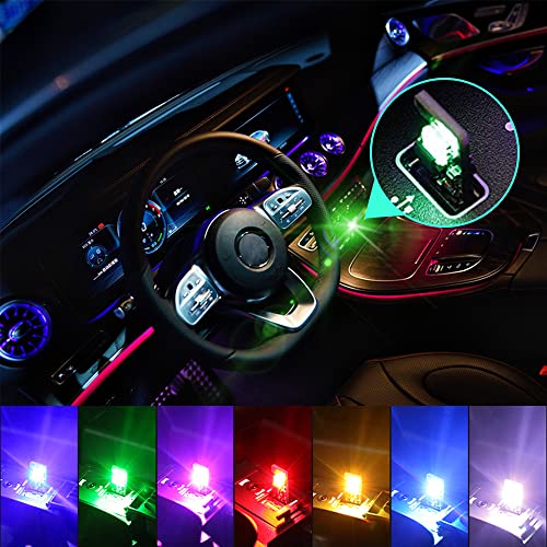 USBナイトライト 車内デコレーションライト 7色調色 無段階調光 音に反応 自動変色モード タッチ制御 高輝度照明 設定不要 工事不要 USB給電 送料無料