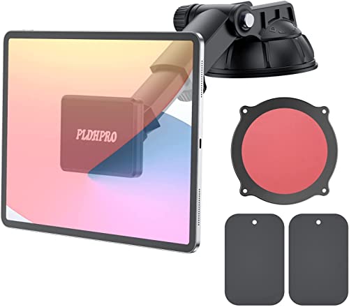 タブレット ホルダー 車載 スマホホルダー マグネット 伸縮アーム 粘着ゲル吸盤+吸盤基台ベース 安定性 ダッシュボード フロントガラス スマホ＆タブレット対応 ipad 車載ホルダー