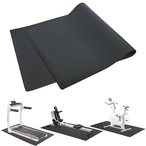 ルームランナー マット 厚さ6mm×1500×800 高密度PVC トエクササイズ フロア レーニング 運動器具 懸垂器具 ランニングマシン 衝撃吸収 マット 防振 防音 床面保護 滑り止め