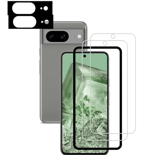 Google Pixel 8 5G ガラスフィルム 強化ガラス フィルム グーグルピクセル8 保護フィルム ガイド枠付き グーグルピクセル8 保護フィルム[２枚入り] 送料無料