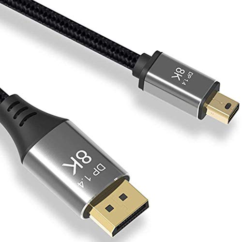 DisplayPort Mini DisplayPort ケーブル 3m Mini DP - DisplayPort 8Kケーブル 8K (76804320) @ 60Hz 4K @ 144Hz DisplayPort 1.4双方向伝送