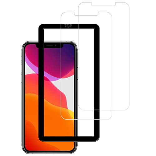 iPhone11 Pro Max / iPhone XS Max ガラスフィルム 強化ガラス カバー 保護フィルム ガイド枠付き 強化ガラス [2枚セット] 送料無料
