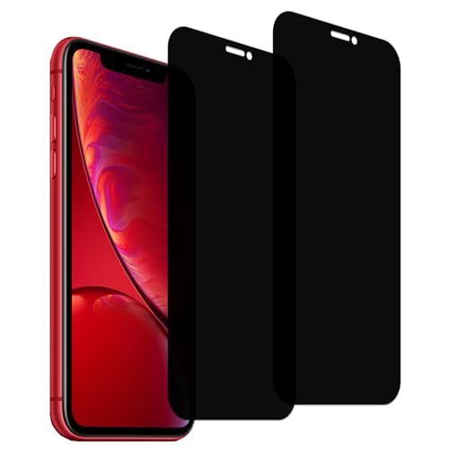 iPhone11 iPhoneXR ガラスフィルム 覗き見防止 強化ガラス カバー 保護フィルム [2枚セットのぞき見防止] 送料無料