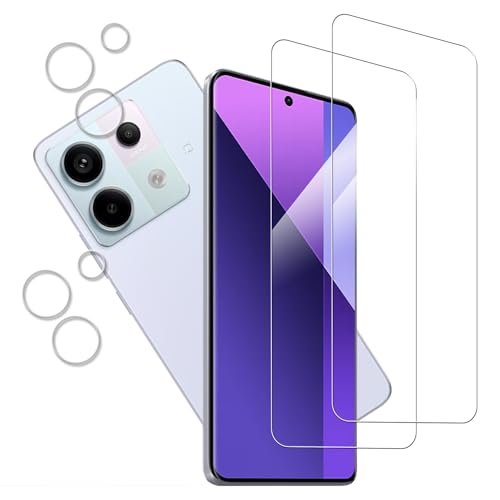 Redmi Note 13 Pro 5G ガラスフィルム 強化ガラス Redmi Note13 Pro [2+2枚セット] カメラフィルム カバー 保護フィルム 送料無料