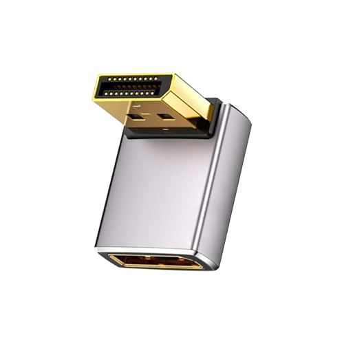 Displayport 1.4 延長アダプタ L型 8K DP 1.4 変換アダプター L字型Displayport オスからメス延長アダプター ディスプレイポートアダプタ 8K@60Hz 3D ARC に対応 HDTV モニター ノートパソコン プロジェクター用 送料無料