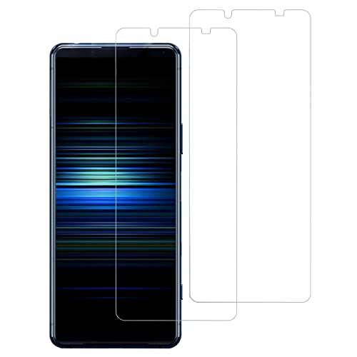 Xperia5II ガラスフィルム エクスペリア5ii フィルム SOG02 SO-52A 強化ガラス エクスペリア5マーク2 保護フィルム 気泡ゼロ 貼り付け簡単 硬度9H 2枚セット 送料無料