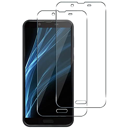 AQUOS Sense2 ガラスフィルム SHV43 SH-01L SH-M08 フィルム アクオスセンス2 強化ガラス 液晶 保護フィルム 気泡ゼロ 干渉しない 貼り付け簡単 0.25mm 指紋防止 硬度9H 2枚セット 送料無料