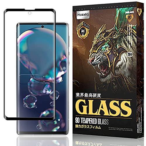 AQUOS R6 SH-51B ガラスフィルム SH-51B フィルム AQUOS R6 液晶保護フィルム 3D曲面 硬度9H 飛散防止 衝撃吸収 指紋防止 全面保護 AQUOS R6 SH-51B 保護フィルム (ブラック) 送料無料