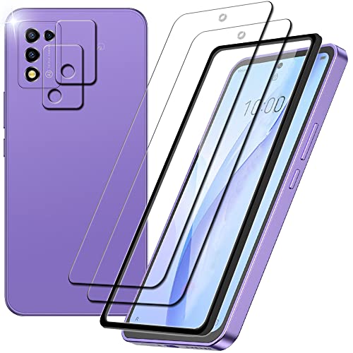 ZTE Libero 5G III ガラスフィルム+ リベロ5ジーIII カメラフィルム 指紋認証 硬度9H 耐衝撃 スクラッチ防止 自動吸着 露出オーバー防止 気泡ゼロ 指紋防止 A202ZT 保護フィルム「2+2+1枚」 送料無料