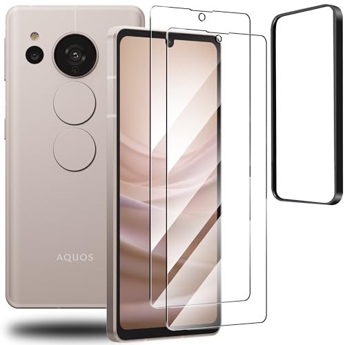 AQUOS sense7 ガラスフィルム カメラフィルム アクオスセンス7 フィルム 指紋認証 硬度9H 耐衝撃 スクラッチ防止 自動吸着 気泡ゼロ 指紋防止 露出オーバー防止SHG10 SH-53C 保護フィルム「2+2+1枚」 送料無料