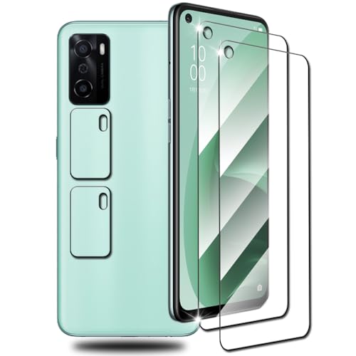 OPPO A55s 5G フィルム+ オッポ A55S 5G カメラフィルム oppo A55s 5G 指紋認証 硬度9H 耐衝撃 スクラッチ防止 自動吸着 露出オーバー防止 気泡ゼロ 指紋防止 oppo A55s 保護フィルム「2+2枚入」 送料無料