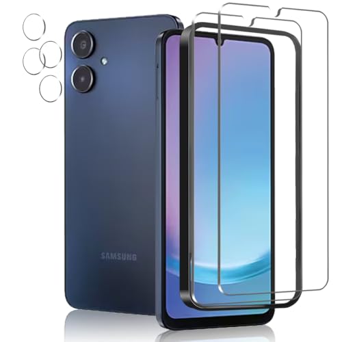 Galaxy A25 5G ガラスフィルム カメラフィルム フィルム 指紋認証 硬度9H 耐衝撃 スクラッチ防止 自動吸着 露出オーバー防止 気泡ゼロ 指紋防止 SC-53F/SCG33 保護フィルム「2+2枚入」 送料無料