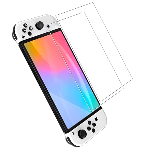Nintendo Switch 有機EL モデル フィルム Nintendo Switch 有機EL モデル OLED ガラスフィルム 液晶 保護フィルム 強化ガラス シール さらさら 耐衝撃 飛散防止 超薄 気泡ゼロ 高感度 指紋防止 [2枚セット] 送料無料