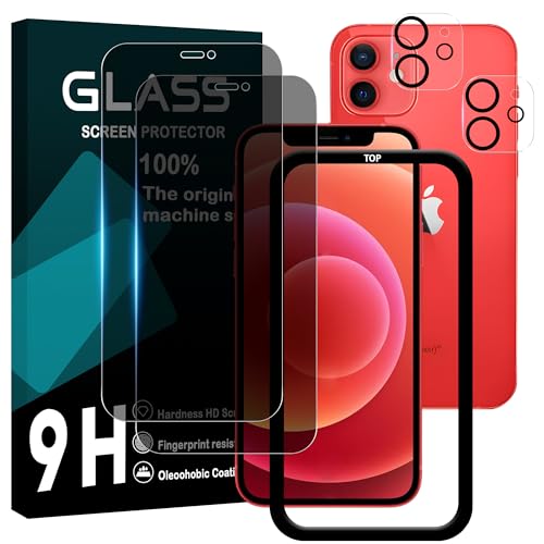 iPhone 12 ガラスフィルム 覗き見防止 iPhone12 フィルム のぞき見防止 (2枚) + レンズ保護フィルム (2枚) アイフォン12 液晶 保護フィルム プライバシーフィルム 強化ガラス 耐衝撃 飛散防止 気泡ゼロ 3D Touch対応 高感度 指紋防止 送料無料
