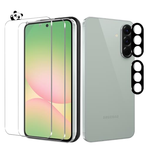 Galaxy A56 5G 保護フィルム 2枚+ Galaxy A56 カメラ保護 2枚+ガイド枠付き 表面硬度9H ギャラクシーA56 フィルム ワンタッチ貼付け 気泡ゼロ 衝撃 galaxy a56 ガラスフィルム 超クリアな画質 高光沢 自動吸着 耐油性 送料無料