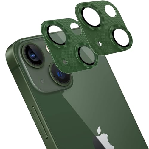 iPhone 13 / 13 mini レンズ 保護フィルム アルミ合金製 アイフォン13 カメラフィルム アイフォン 13 ミニ レンズ 保護カバー カメラ保護フィルム 全面保護 傷防止 耐衝撃 露出オーバー防止 [2枚セット] 送料無料
