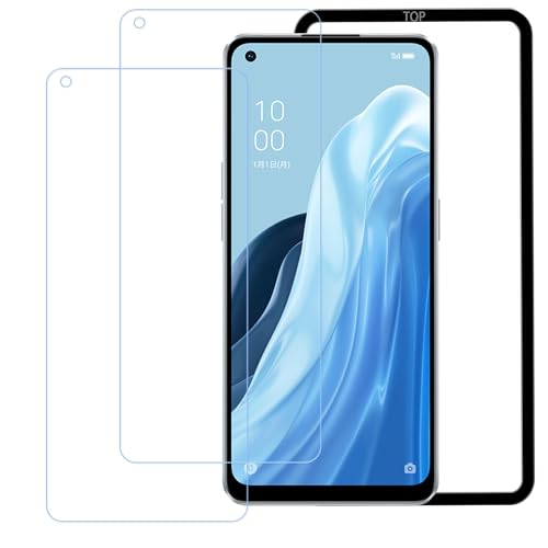 OPPO Reno 9 A/OPPO Reno 7 A ガラスフィルム 保護フィルム ブルーライトカット [2枚入り] 送料無料