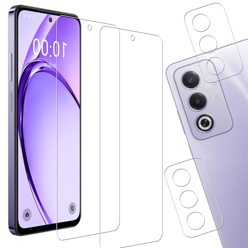 OPPO A3 5G ガラスフィルム (2枚) + カメラフィルム (2枚) 強化ガラス 硬度9H 液晶 保護 フィルム 送料無料