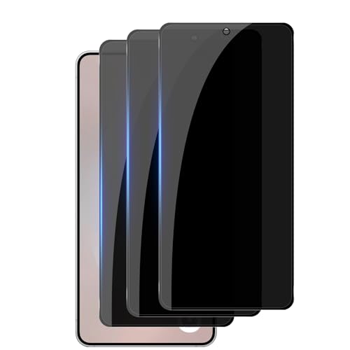 Galaxy S25 Edge ガラスフィルム 覗き見防止 + カメラフィルム 強化ガラス プライバシー保護 指紋認証耐衝撃 指紋防止 防水 気泡防止[3枚セット] 送料無料