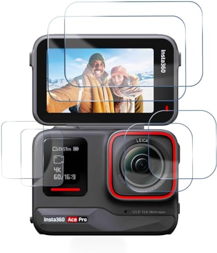 Insta360 Ace Pro 保護フィルム ラウンドエッジ加工 9H硬度 高透過率 自動吸着 撥水撥油 気泡防止 指紋防止 飛散防止処理 Insta360 ACE PRO カメラ保護フィルム 送料無料