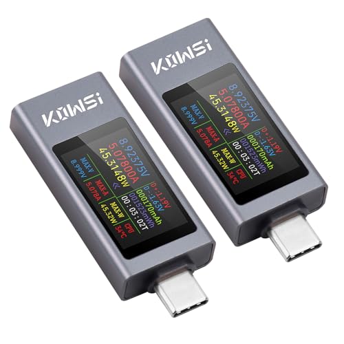 電圧 電流 チェッカー USB Cテスター 360W メーター Type C マルチメーターテスター TFTカラーディスプレイ 電流 電圧 抵抗 温度 通電時間 容量 2個 送料無料