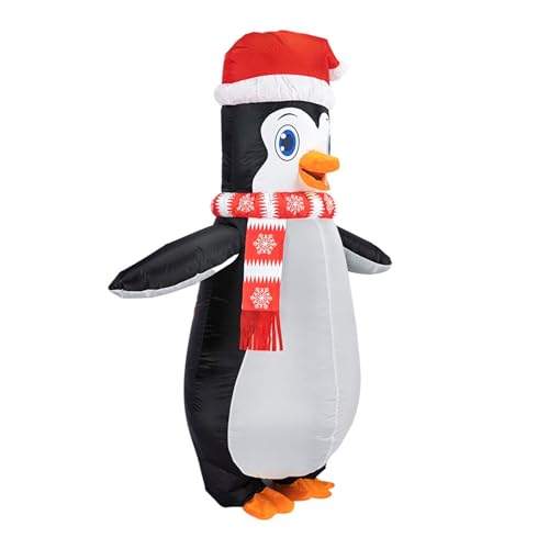 クリスマス 着ぐるみ サンタクロース 雪だるま クリスマスツリー コスプレ 仮装 ペンギン コスチューム いたずら 変装スーツ ハロウィン イベント おもしろい パフォーマンス道具 空気充填 膨張式 大人用 男女共用 (ペンギン)｜LAVETT