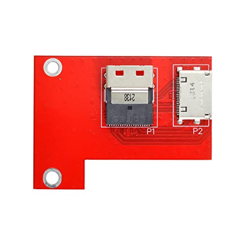 PCI-Express 4.0 か細い伝達ルート SAS SFF-8654 - Oculink SFF-8611 SFF-8612 PCBA 刃針アダプタ 鉤括弧付き添い人
