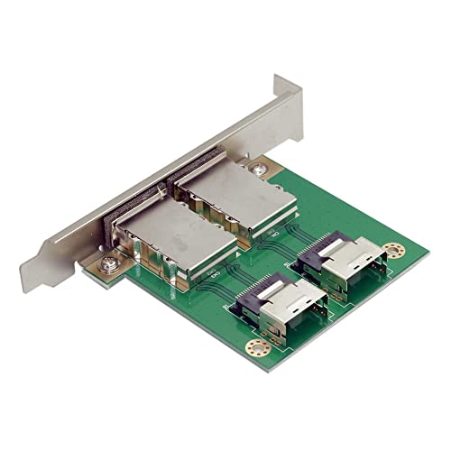 Mini SAS SFF-8088 - SAS 36いの一番 SFF-8087 PCBA 刃針アダプタ デュアル界面 PCI鉤括弧付き添い人