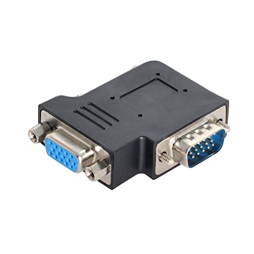 VGAアダプタ 垂直 フラット 直角90度 VGA SVGA オス・メス 拡張アダプタ 送料無料