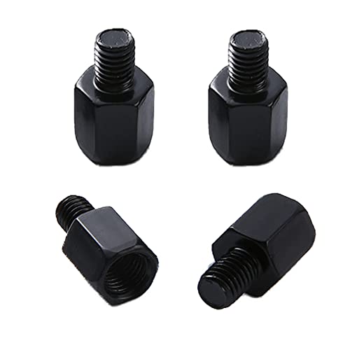 【ミラーの高さ調整に】 バイク用 ミラー ネジ アダプター 4個入り 正10mm→正10mm 正10mm→逆10mm 高さ調整スペーサー ブラック オートバイ 自転車 ATVs 103,045円