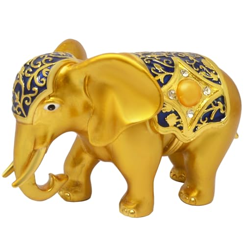 楽天市場】象 置物 ぞう 風水 ゾウ 金の象 ラインストーン装飾