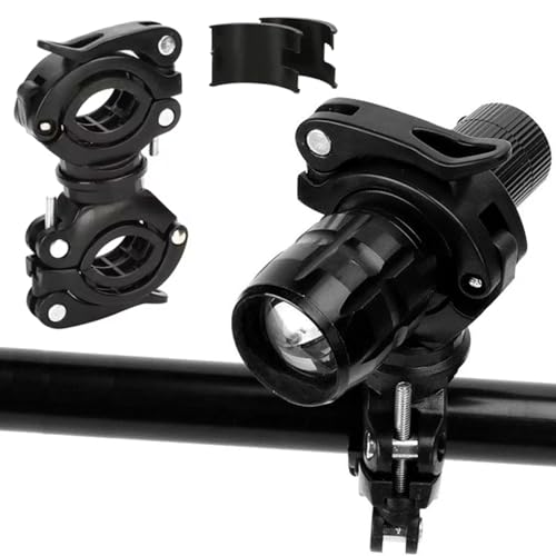 自転車 ライトホルダー 懐中電灯ホルダー 360度回転 サイズ調整可能 固定ブラケット 直径1.8cm-3.8cmライト対応 バイク ヘッドライトブラケット 円形懐中電灯専用 クランプホルダー 操作簡単 黒 103,245円