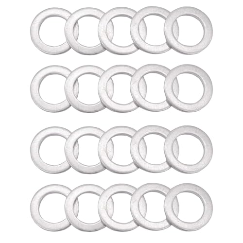 M18 オイルドレンプラグガスケット コンプレッションワッシャー シーリングリング オイル交換用 外径26mm 内径18mm (アルミニウム M18) 送料無料
