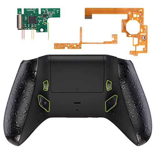 Xbox One S / X コントローラー モデル1708 Loftyプログラム可能 リマップ ＆ トリガーストップキット アップグレード ボード＆リデザインされた バックシェル ＆ サイドレール ＆ 背面ボタン ＆ トリガーロック テクスチャードブラック 互換品 代替品