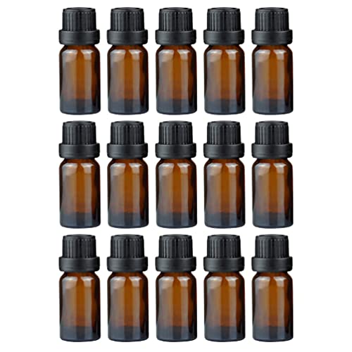 遮光瓶 20ml アロマ保存容器 ガラス製 遮光ビン 精油瓶 エッセンシャルオイル 保存 詰替え容器 茶色瓶 20本セット