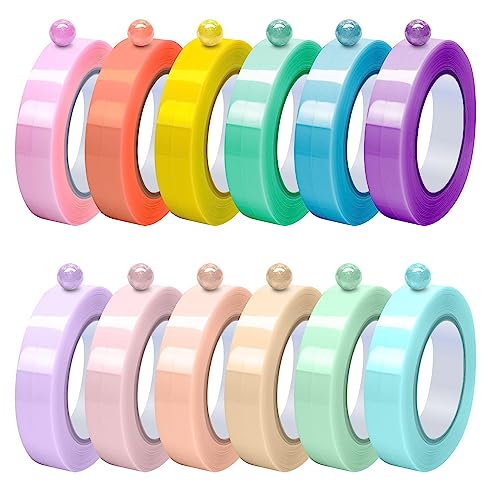 テープボール 48mm 12ロールセット スティッキーボールテープ カラフル おもちゃ テープボール用 カラフル DIY用品 ストレス解消グッズ画像